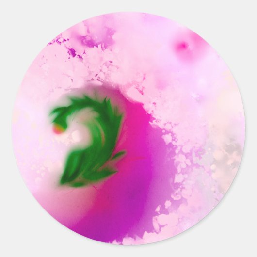 Klassische Runde Aufkleber (Vorderseite)