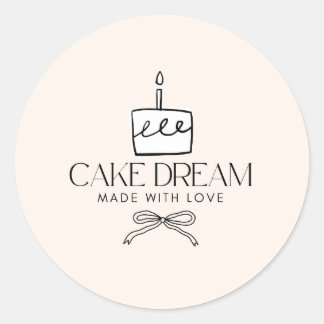 Klassische runde Aufkleber