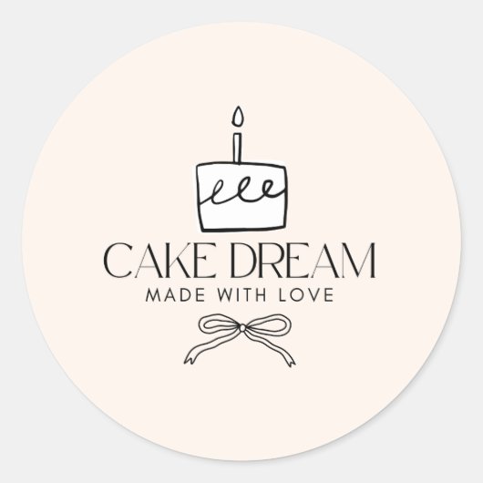 Klassische runde Aufkleber (Vorderseite)