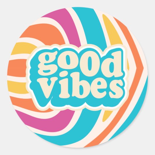 Klassische runde Aufkleber (Vorderseite)