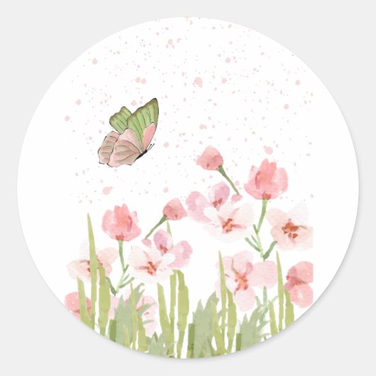 Klassische runde Aufkleber (Vorderseite)