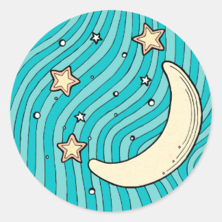 Klassische runde Aufkleber für