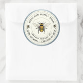 Klassische Runde Aufkleber | Pure Honey Custom Sti (Tasche)