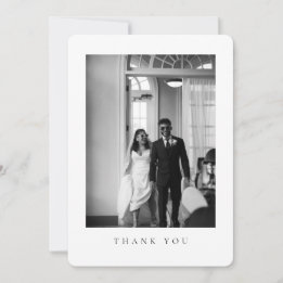 Klassische runde Dankeskarten für Hochzeitsfotos Dankeskarte