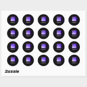 KLASSISCHE RUNDE STICKER (Blatt)