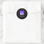 KLASSISCHE RUNDE STICKER (Tasche)