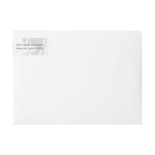 Klassische Rustikale Holzkörner Weißer Winter Hoch (Vorderseite)