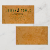 Klassische Rustikale Innenarchitektur Designer Bus Visitenkarte (Vorne/Hinten)