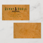 Klassische Rustikale Innenarchitektur Designer Bus Visitenkarte (Vorne/Hinten)