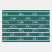 Klassische Rustikale Rot & Grün Karierte Streifen Geschenkpapier Set (Vorderseite 3)