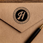 Klassische Rustikale Rücksendeadresse Gummistempel