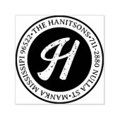 Klassische Rustikale Rücksendeadresse Permastempel (Design)