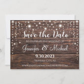 Klassische rustikale Save the Date-Karte - Stringl Save The Date (Vorderseite)