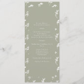 klassische Salbei-Monogramm-Wappen Programm (Vorderseite)