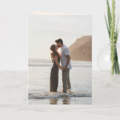 Klassische Sandy Neutral QR Code Elegante Hochzeit Einladung (Rückseite)