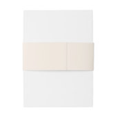 Klassische Sandy-neutrale Hochzeit Einladungsbanderole (Rückseitenbeispiel)