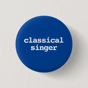 Klassische Sängertypografie Button