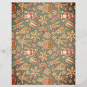 Klassische Santa Reading, saisonale Rekrutierungsw Flyer (Hinten)