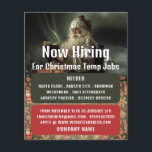 Klassische Santa Reading, saisonale Rekrutierungsw Flyer<br><div class="desc">Classic Reading Santa,  saisonale Rekrutierung Werbung Flyer durch den Business Card Store.</div>
