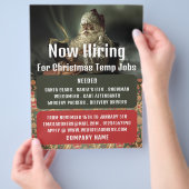 Klassische Santa Reading, saisonale Rekrutierungsw Flyer (Hand)