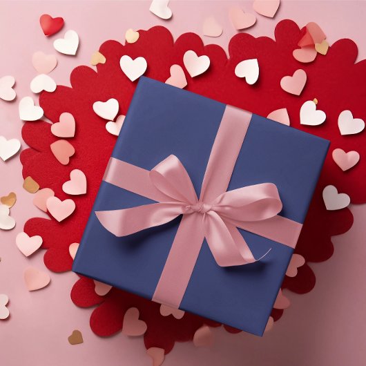 Klassische Saphir Blue Wrapping Paper Sheets Geschenkpapier Set