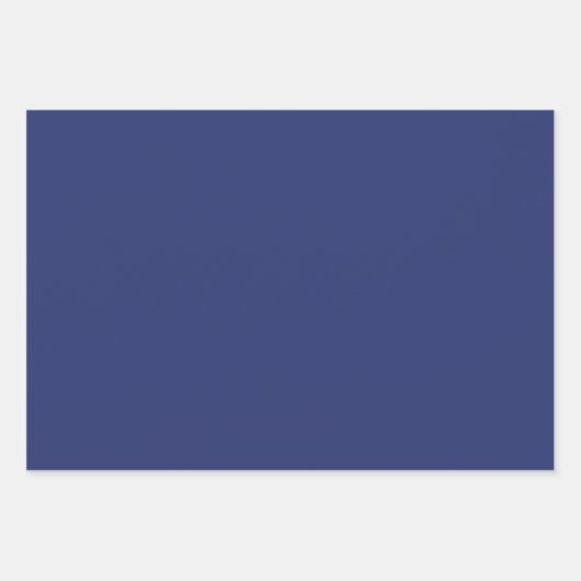 Klassische Saphir Blue Wrapping Paper Sheets Geschenkpapier Set (Vorderseite)