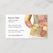 Klassische saubere Gemüse Körperernährer Visitenkarte (Vorderseite)