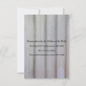 Klassische Säule mit Brautparty Einladung (Rückseite)