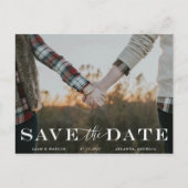Klassische Save the Date Postkarte (Vorderseite)