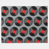 Klassische Schallplatte Fleecedecke (Vorderseite (Horizontal))