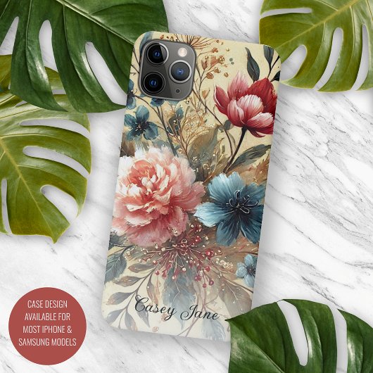 Klassische schicke Rose Kunstvoll und ganz Botanis Case-Mate iPhone Hülle
