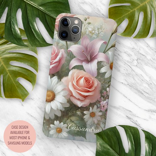 Klassische schicke Rose Kunstvoll und ganz Botanis Case-Mate iPhone Hülle