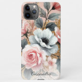 Klassische schicke Rose Kunstvoll und ganz Botanis iPhone Hülle (Rückseite)