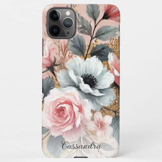Klassische schicke Rose Kunstvoll und ganz Botanis iPhone Hülle (Rückseite)
