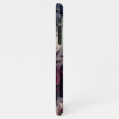 Klassische schicke Rose Kunstvoll und ganz Botanis iPhone Hülle (Linke Seite)