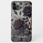 Klassische schicke Rose Kunstvoll und ganz Botanis iPhone Hülle (Rückseite)