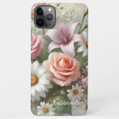 Klassische schicke Rose Kunstvoll und ganz Botanis iPhone Hülle (Rückseite)
