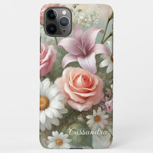 Klassische schicke Rose Kunstvoll und ganz Botanis iPhone Hülle (Rückseite)