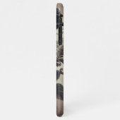 Klassische schicke Rose Kunstvoll und ganz Botanis iPhone Hülle (Linke Seite)