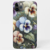 Klassische schicke Stiefmütterchen Kunstvoll und g Case-Mate iPhone Hülle (Rückseite)