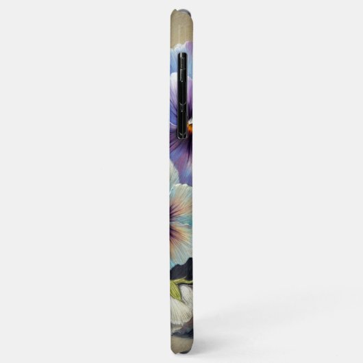 Klassische schicke Stiefmütterchen Kunstvoll und g Case-Mate iPhone Hülle (Hinten/Links)