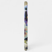 Klassische schicke Stiefmütterchen Kunstvoll und g iPhone Hülle (Linke Seite)