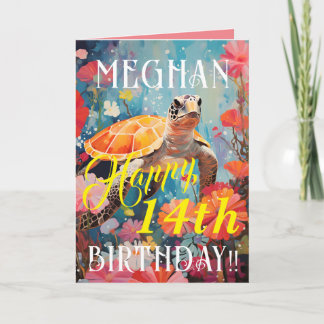 Klassische Schildkröten und Ozeane zum Geburtstag Karte