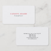 Klassische Schlichte Berufliche Kreation Visitenkarte (Vorne/Hinten)