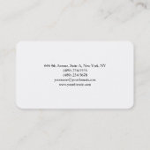 Klassische Schlichte Berufliche Kreation Visitenkarte (Rückseite)