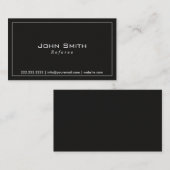 Klassische Schlichte Dark-Referenz-Visitenkarte Visitenkarte (Vorne/Hinten)