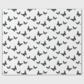Klassische Schmetterlinge Kunstmuster CUSTOM BG FA Geschenkpapier (Flach)