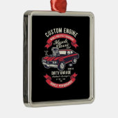 Klassische schmutzige Garage für Motor Ornament Aus Metall (Rechts)