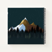 Klassische schneebedeckte Berge BUCKET LIST Custom Notizblock (Rückseite)