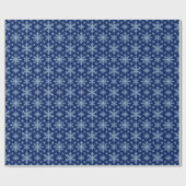 Klassische Schneeflocken Geschenkpapier (Flach)